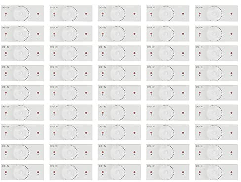 Kadimendium 50Pcs 3V SMD LED Lente in Fibra di Vetro Lente Lampada Perline 3V SMD Lampada Perlina Luce per 32-65 Pollici LED TV Riparazione