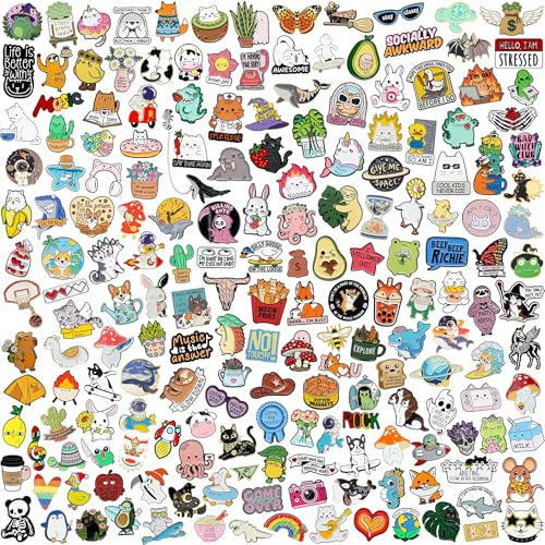 SINCCO 20/40/50/70 Pcs Cute Enamel Backpack Pins, Funny Anime Enamel Lapel Pins Bulk Set Cool Brooch Button Pins Badge Aesthetic for Backpacks, Bag, Jacket, Kids, Girls(20pcs)