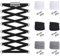 Widamin 6 Paar elastische Schnürsenkel mit Metallverschluss No Tie Shoelaces, Faule Schnürsenkel Ohne Binden für Kinder und Erwachsene（Schwarz+Weiß+Grau）