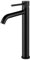 Wasserhahn Bad Schwarz Waschtischarmatur Hoch, Waschbecken Armatur Badezimmer, Einhebelmischer Mischbatterie Waschtisch Armatur, Modern Waschbeckenarmaturen, G3/8