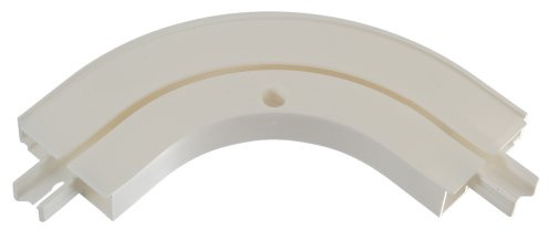 Liedeco Erker-Außenbogen für 1-läufige Gardinenschienen