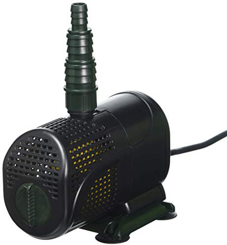 Blagdon Pump for Outdoor Water Feature, High Performance, Adjustable Flow Valve, Pre-Filter Cage Reduces Blocking, Economical, Compact, 3 Hose Fittings, Max Flow Rate 1,800 Litres per Hour, Black