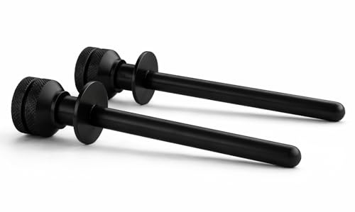 FERPASA® – Bloqueo de Seguridad para Ventanas Correderas y Persianas – Pasador Antirrobo y Anticaídas – Fácil Instalación (Negro 2 Uds)