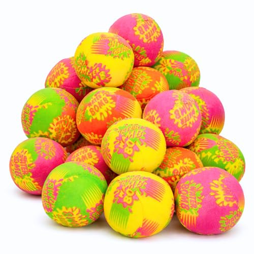Liberty Imports 24 PCS Splash Water Balls with Mesh Bag - 2 Mini Super Splashers Water Bombs Absorbent Balls for Swimming Pool Toys, Outdoor Summer Beach Activities for Kids Bulk Party Favor Games