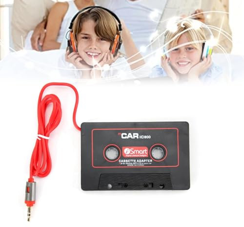 Adattatore per Cassette Stereo per Auto per Lettore CD MD MP3 MP4 per Audio Aux 3,5 Mm per Telefono Cellulare Adottare Design Vintage Durevole