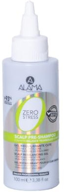 Alama Professional Zero Stress Gel Pre-Shampoo Riequilibrante, Trattamento Riequilibrante e Rivitalizzante per Cute e Capelli con Tea Tree, Arnica e Rosmarino, 98% Ingredienti Naturali