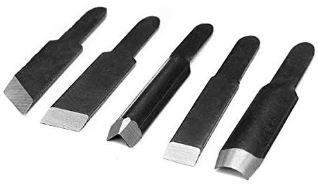 BlaFor Lot de 5 burins électriques pour le travail du bois