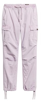 Superdry Damen para Cargohose mit niedriger Leibhöhe Zartes Lila 28/30