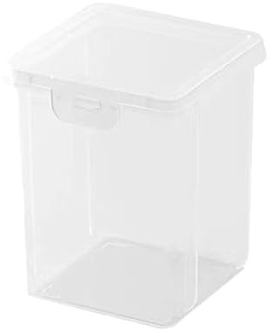 Support carré pour coton, distributeur Qtip, boîte de rangement transparent pour tampons de maquillage et cotons-tiges