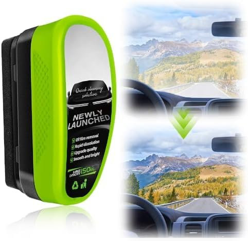 2025 Automotive Oil Film Cleaning Brush, Powerful Glass Cleaning Board, Oil Film Cleaner for Window Remove Dirt Improve Clarity & Visibility, Enhance Visual Effect of Automotive Windshield (1PCS)