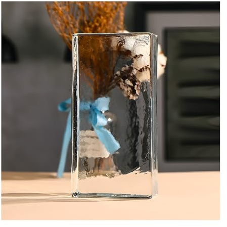 Hot Melt Glass Blocks High Clarity Rectangular Crystal Brick for House & Office Partitions(1PCS)
