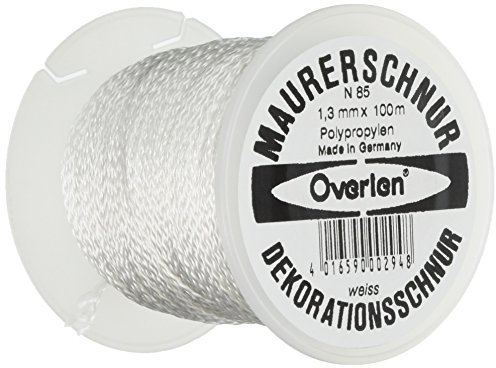 Overmann 008501300101000AA Maurerschnur 1, 3mmx100m aus Polypropylen in weiß