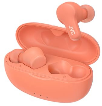 JVC HA-A7T2 Gumy Wireless Bluetooth Earbuds, 24 Hour Battery (Pink)