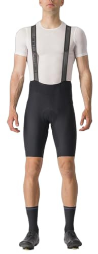Castelli Cuissard à Bretelles Espresso pour Homme pour vélo de Route et de Gravier I Cyclisme, Noir, Taille M
