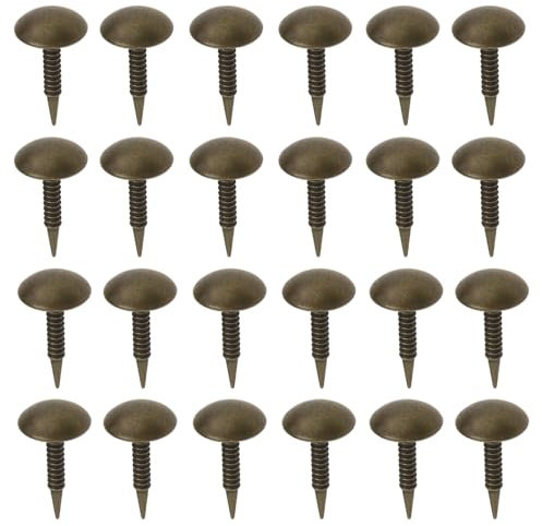 EMSea Polsternägel, Antik-Rundkopfnägel, 8 x 15 mm, für Sofas, Betten, Möbel, Korkplatten, DIY-Projekte, Bronze, 100 Stück