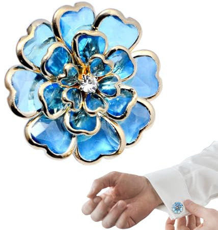 Tapas de botones decoradas vintage, decoración de metal, forma de flores, botón Amsterdam, cubierta de botones, clips para botones, adornos para botones de blusa, para mujeres, abuelas, madres, hijas