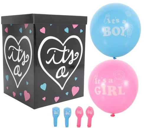 Caja de Revelación de Género de Papel, 1 Juego para Baby Shower