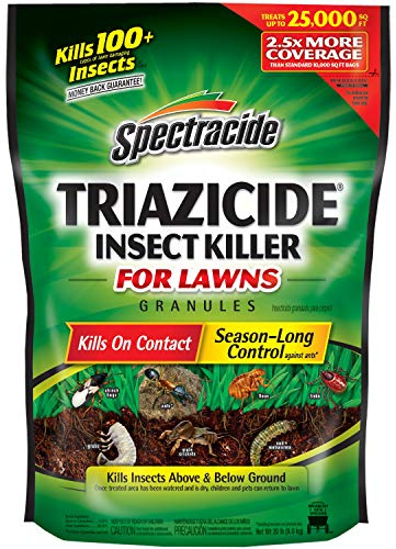 Spectracide Triazicide Insect Killer For Lawns Granules, Kills All Listed Lawn-Damaging Insects, 20 lb bag