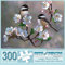 Bits and Pieces - 300 Large Piece Jigsaw Puzzle Age 13+ for Adults - Cherry Blossom Chickadees - 300 pc Spring Birds Jigsaw by Artist Russell Cobane