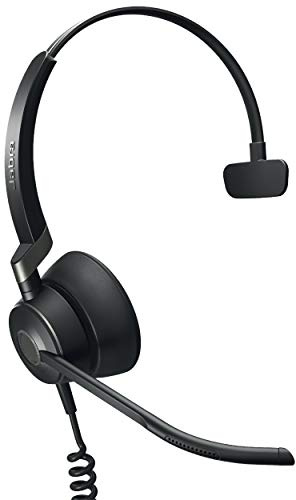 Jabra Engage 50 Wired Headset, Mono – Telephone Headset with 3-Microphone System, Blocks Out Background Noise for Increased Agent Focus, Call Center Headset Features Enhanced Hearing Protection