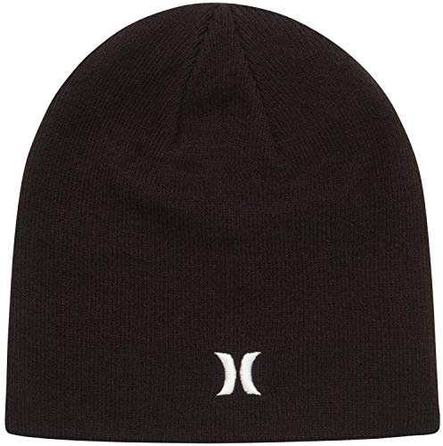 Hurley Men's M Icon Staple Beanie Beanie Hat, Black, osz