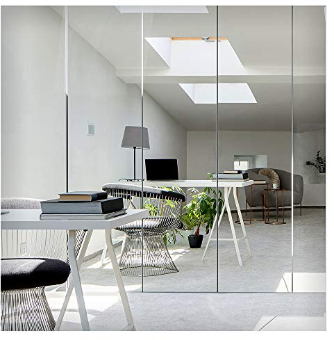 BDF S03 Window Film Highly Reflective Mirror Daytime Privacy and Sun Control Silver (Extremely Dark) - 12in X 24ft