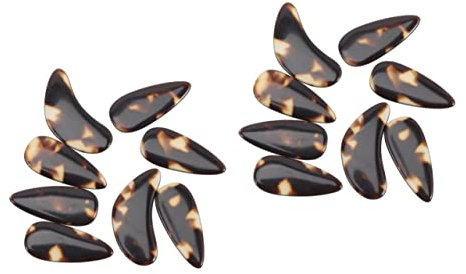 LABRIMP 16stücke Guzheng Finger Picks Teiliges Für Erwachsene Ergonomische Fingernägel Zum Schutz Der Fingerkuppen Langlebig Leicht Für Anfänger Und Musikliebhaber Tortoisefarb-design