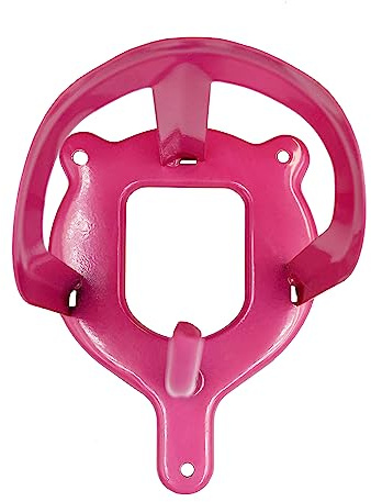 JA Horse Lot de 3 bridons en métal pour chevaux, écurie, chambre de selle (rose)