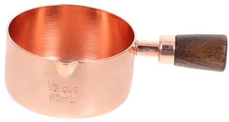 CIYODO Edelstahl Soßenschale Mit Holzgriff Robust Und Einfach Zu Handhaben Für Sojasoße Und Gewürze Hitzebeständig Und Korrosionsfrei