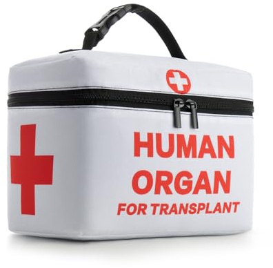 WOEMOZAP Funny Human Organ for Transplant Insulated Lunch Box-Portable Reusable Medical Nurse Lunch Bag with Detachable Handle for Women Men and Kids-Gag Gift