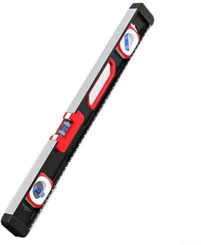 Aluminium-Wasserwaage mit sturzsicherem Design und verbesserter magnetischer Befestigung für einfache Verwendung (50 cm)