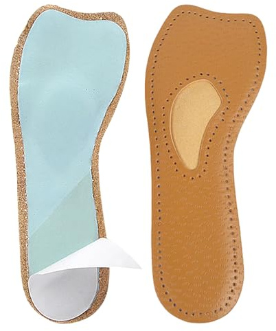 Soletta Peain Reliaef Anti Fatigue – Mezze solette per scarpe | Solette ultra sottili in pelle | inserti di ricambio, suole assorbono il sudore, comode suole ammortizzanti ammortizzanti