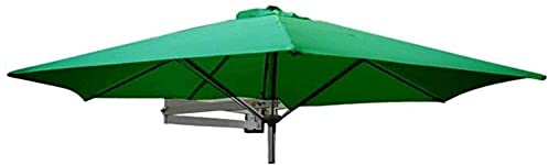 QYYZTQY a Parete con Palo in Metallo - Ombrellone Inclinabile per Balcone da Giardino Esterno, 8ft/250cm