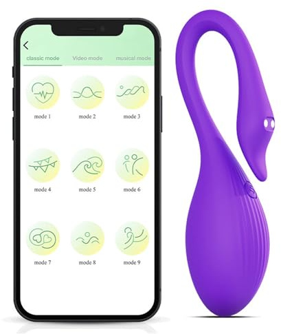 Vibratoreper Donna Wireless Uovo App Mini Vibratore Ovetto Vibrante per Coppia Clotoride Piccolo Sexytoysys Sex Toys Vibratori,Purple