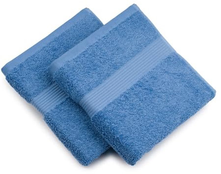 Gözze - New York Handtuch, 2er Set, Weich und saugfähig, 100% Baumwolle, 50 x 100 cm - Fjord