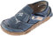 TMA Damen Comfort Sandaletten Leder Schuhe 7668 Blau Halbschuhe im Used Look Sandalen Gr. 36