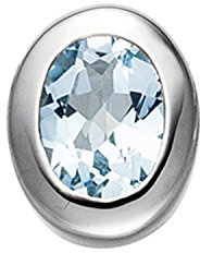 Jobo Damen-Anhänger aus 925 Sterling Silber mit Blautopas Oval
