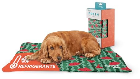 AQPET AqpetFriends Tappetino Refrigerante Rinfrescante per Cane Gatto Animali Fantasia Fruit, 90 x 50 cm