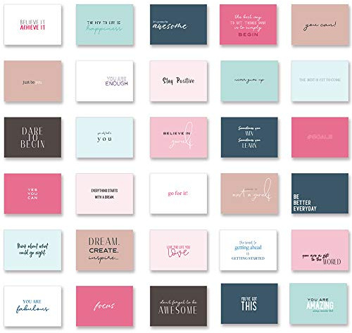 Ruby Ashley 30 unique inspirational A6 postcards with beautiful words and designs