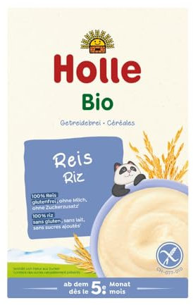 Holle - Bio-Vollkorngetreidebrei Reis - 0,25 kg - 6er Pack