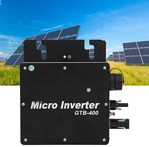 Elprico Micro Inverter 400W, GTB-400 Solarstromnetz-Wechselrichter MPPT Pure Sinus Waving Micro Inverter (AC210-230V, MC4, AC Power Cable, 1 Stück)
