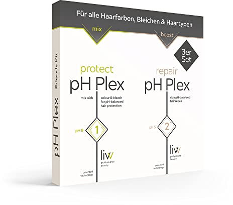 pH Plex 1 & 2 – Schutz & Reparatur | Friends Kit für Dich und Deine Freunde | schützt das Haar während des Färbens/Bleichens | repariert geschädigtes Haar | geeignet für alle Haartypen