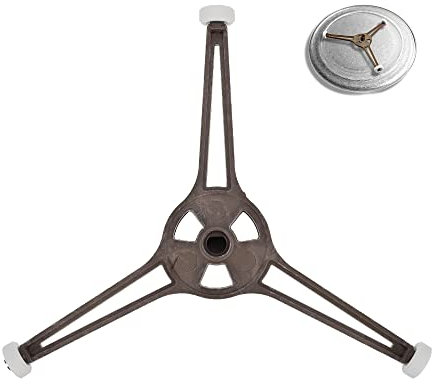 OHYER Microonda Apoyo del Plato Giratorio Soporte para Discos de Microondas Soporte para Plato Giratorio de Microondas con Triple Brazo Soporte de Bandeja para Horno Microondas Placa de Plano de24.5cm