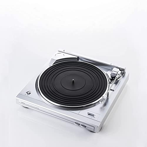 Denon DP29FE2 Record Player for Vinyl Records, Vinyl Turntable , MP3 & WAV, 33/45 RPM, Built-in Phono Equalizer, Including Removable Dust Cover & MM Cartridge, MC Compatible, Silver (Renewed)