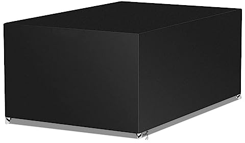 Jianghu Art Schutzhülle Abdeckhaube Garten Gartenmöbel 200 x 140 x 70 cm Polyesterfasern Schutzhülle für Gartentisch Abdeckung, Schwerlast Abdeckplane für Gartentische Sitzgruppe