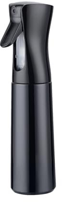GRIFEMA Sprühflasche 300 ml – Ultrafeiner Nebel, 360° Sprühkopf, Ergonomischer Griff, Wiederbefüllbar, BPA-frei, Schwarz, Für Pflanzen, Haar, Küche, GE2001B-300B
