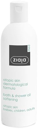 Aceite de Baño y Ducha Suavizante, Fórmula Dermatológica para Piel Atópica, 270 ml de ZIAJA MED