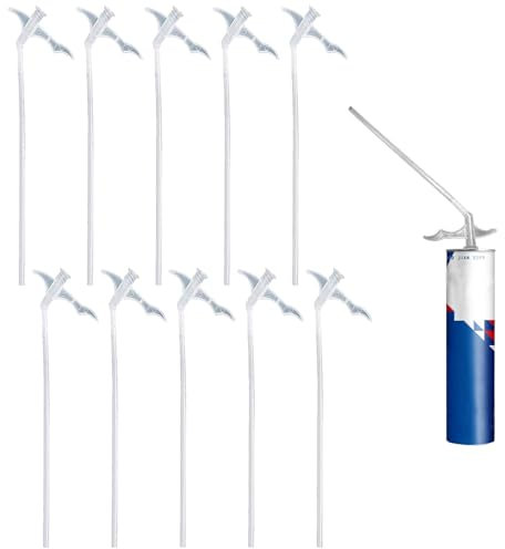 10 Stück Montageschaum Aussprührohr,Lang Aussprührohr Pu Schaum Pistolen Bauschaum,Schaum Sprührohr Ersatzrohre,Für Montageschaum Dämmschaum Bauschaum Füllschaum Klebemittel Montageschaum