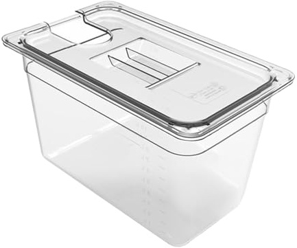 Armadio di cottura a bassa temperatura con coperchio, contenitore di stoccaggio per Sous-Vide, facile da pulire Conservazione di cottura multifunzionale, ciotola di cottura sottovuoto per ammollo