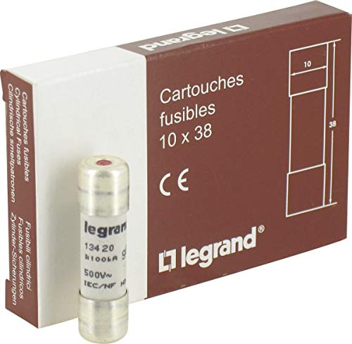 Cartouches fusibles Legrand 013420 - 10 x 38 mm - M 20 A Type GG